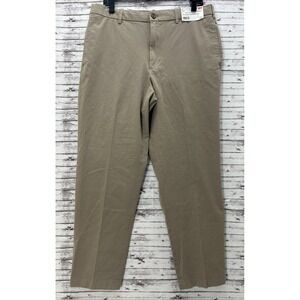 Uniqlo Smart Ankle Pants Men's Khaki L (33-36) Drawstring Straight Stretch NEW